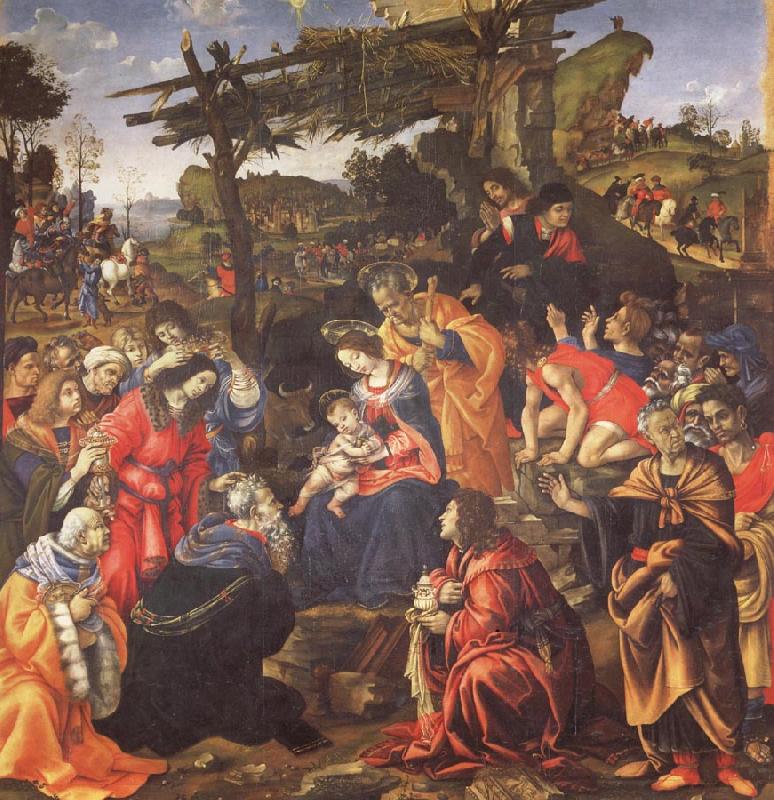 Filippino Lippi The Adoration of the Magi oil painting image